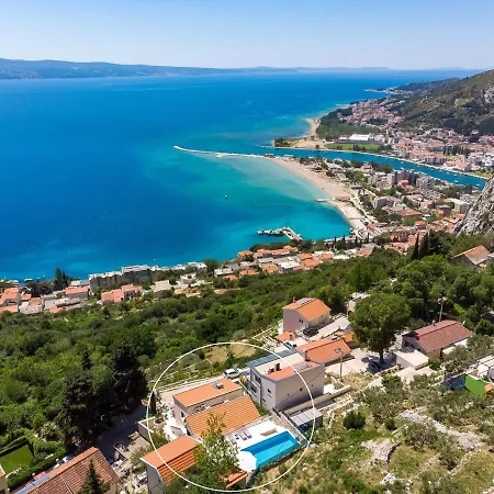 Atopos With Heated Private Pool, 5 Bedrooms, Cinema Room, Panoramic Sea Views * Omiš